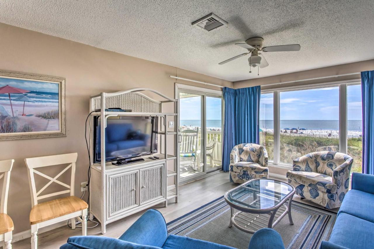 Sunny Windy Hill Beachfront Condo With Private Patio Myrtle Beach Exteriör bild