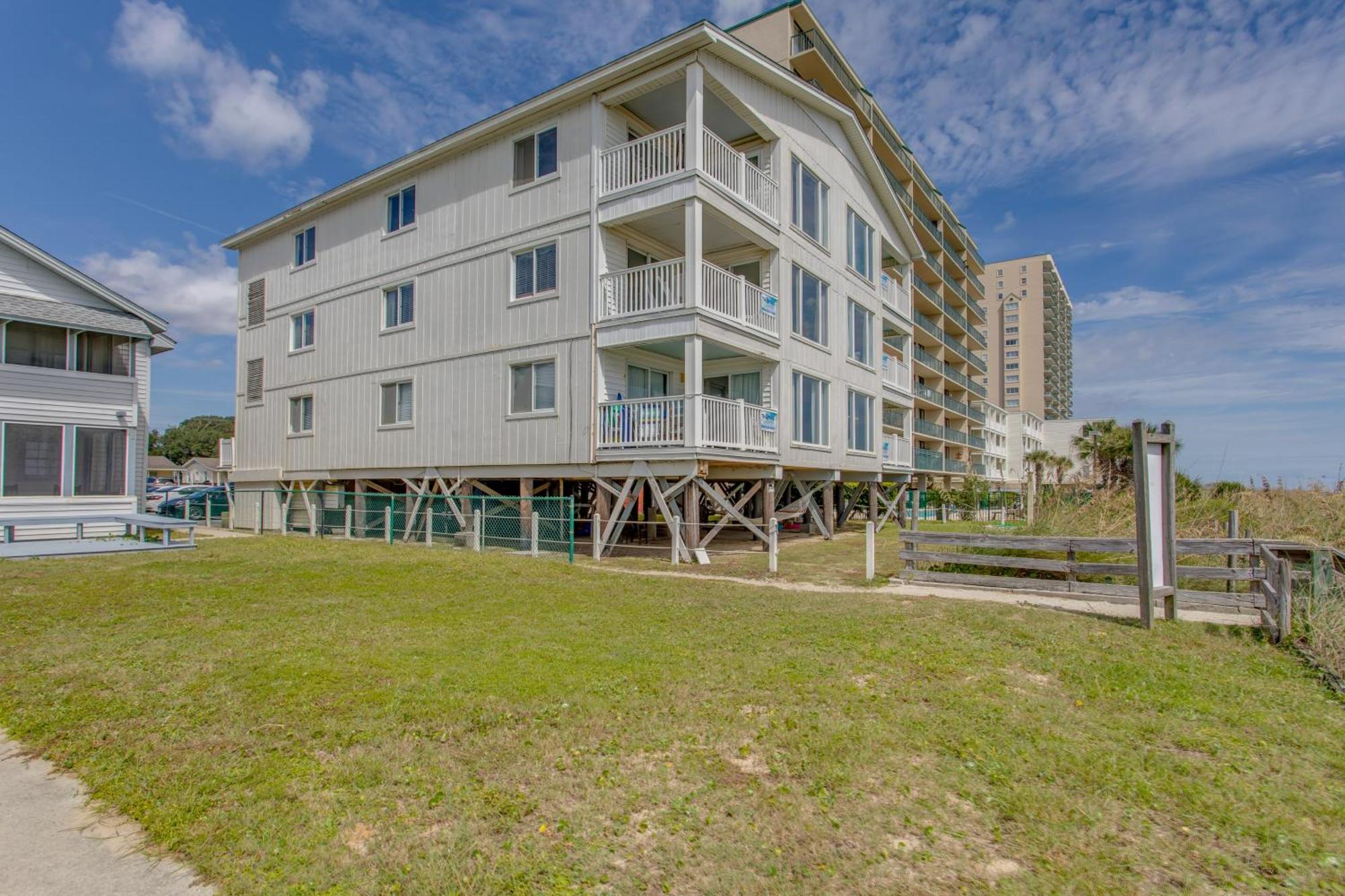 Sunny Windy Hill Beachfront Condo With Private Patio Myrtle Beach Exteriör bild