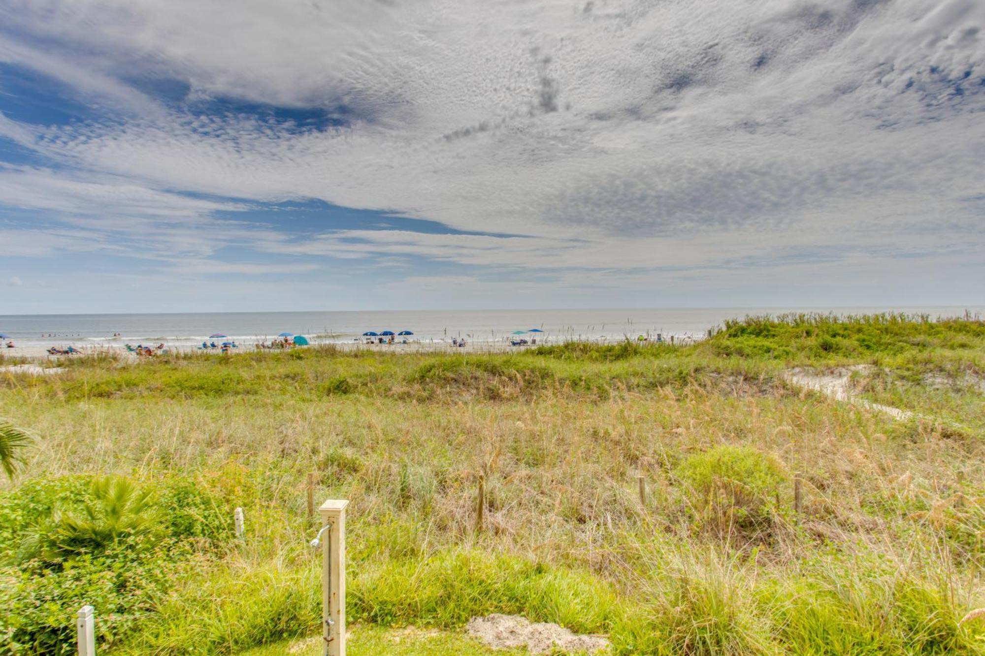 Sunny Windy Hill Beachfront Condo With Private Patio Myrtle Beach Exteriör bild