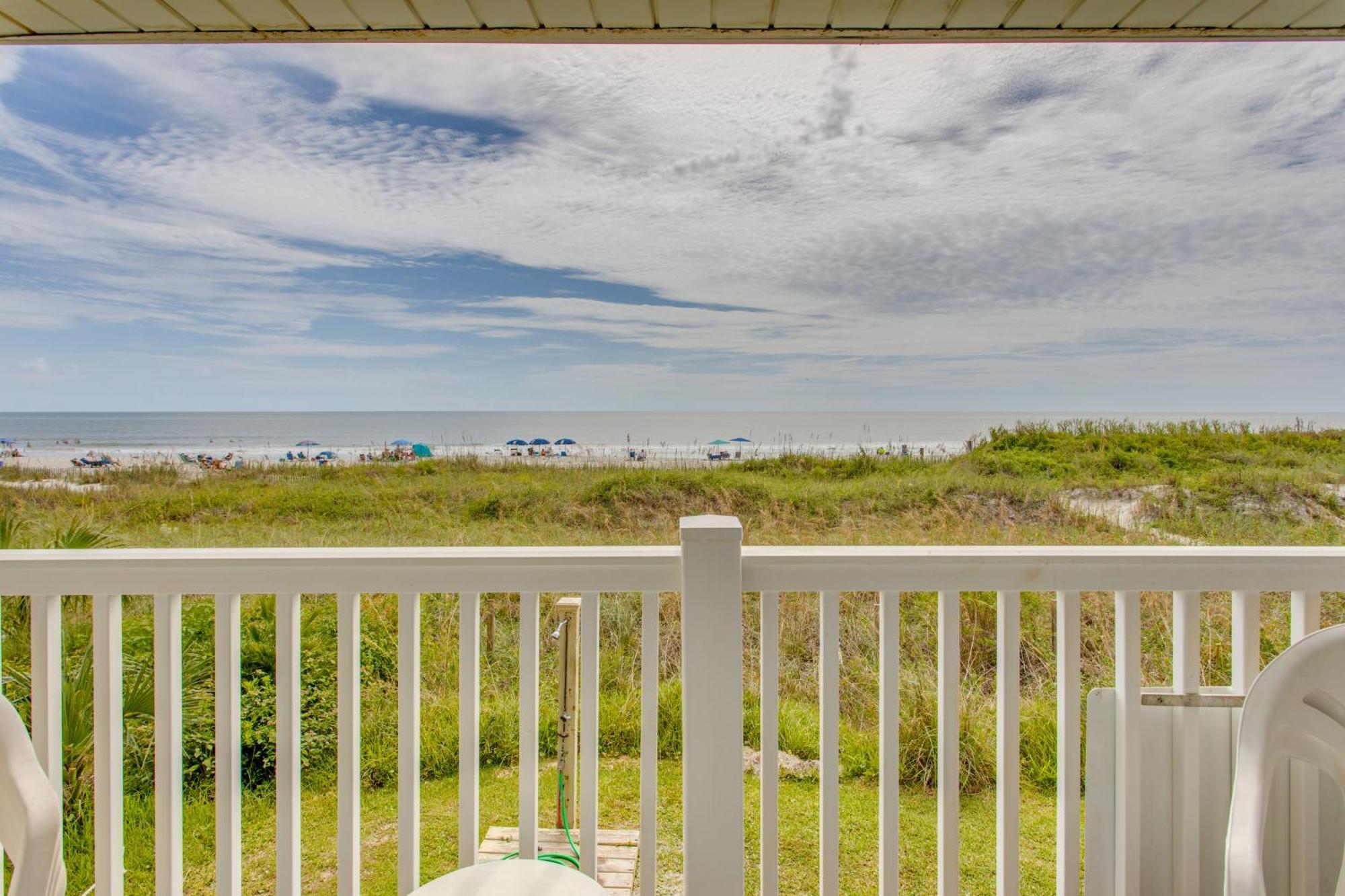 Sunny Windy Hill Beachfront Condo With Private Patio Myrtle Beach Exteriör bild